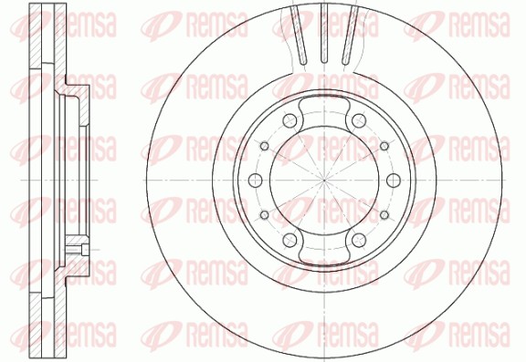 Disque de frein REMSA 6868.10
