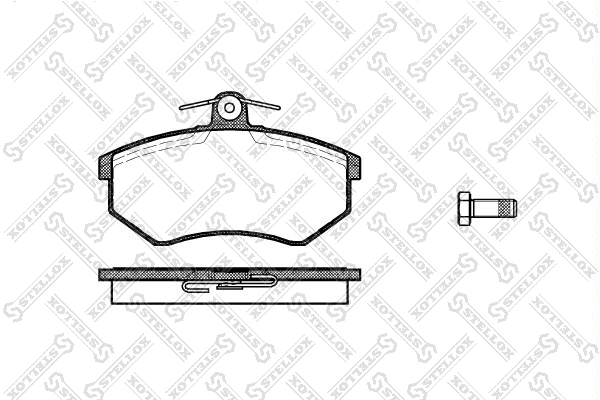 Kit de plaquettes de frein, frein à disque STELLOX 145 010-SX