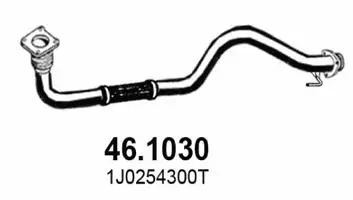 Tuyau d'échappement ASSO 46.1030