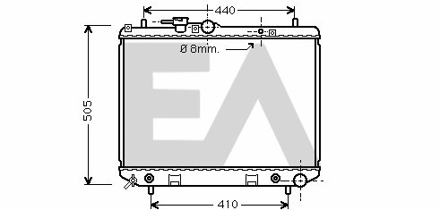 Radiateur, refroidissement du moteur EACLIMA 31R19029