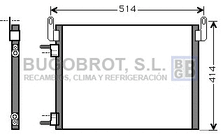 Condenseur, climatisation BUGOBROT 62-OL5587