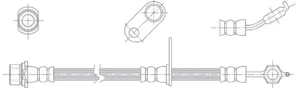 Flexible de frein Technika 43826
