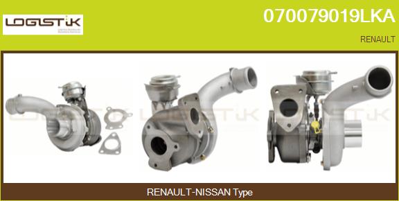 Turbocompresseur, suralimentation LGK 070079019LKA