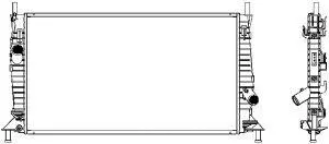 Radiateur, refroidissement du moteur SAKURA Automotive 3301-1027