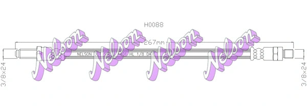 Flexible de frein KAWE H0088