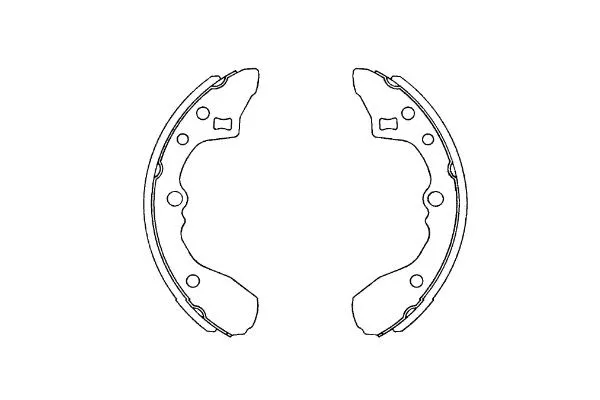 Jeu de mâchoires de frein KAVO PARTS KBS-5409
