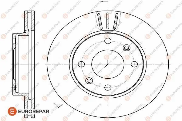 Disque de frein EUROREPAR 1618860780