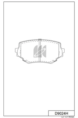 Kit de plaquettes de frein, frein à disque MK Kashiyama D9024H