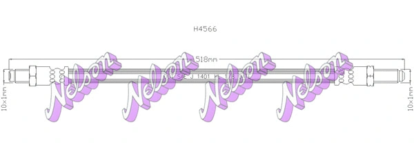 Flexible de frein KAWE H4566