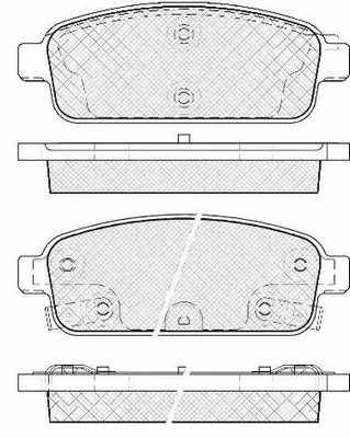 Kit de plaquettes de frein, frein à disque FIT FP1468