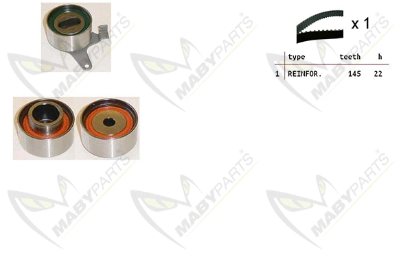 Kit de courroie crantée MABYPARTS OBK010266