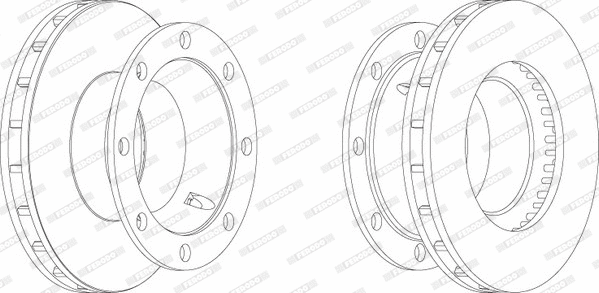 Disque de frein FERODO FCR206A