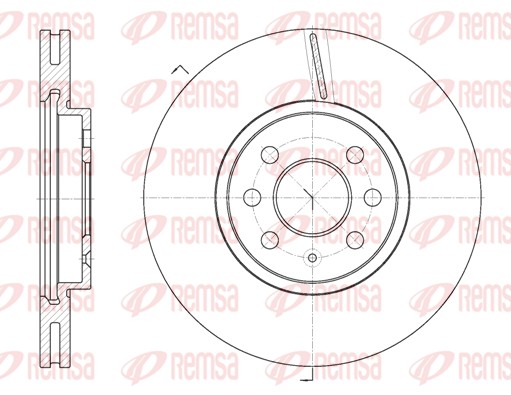 Disque de frein REMSA 6685.10