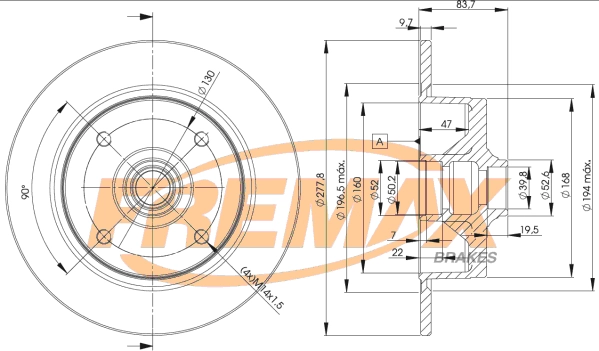 Disque de frein FREMAX BD-3170