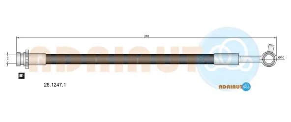 Flexible de frein ADRIAUTO 28.1247.1
