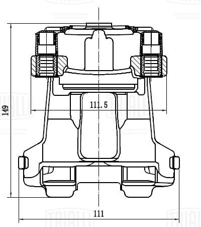 Étrier de frein TRIALLI CF 084767