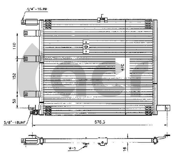 Condenseur, climatisation ACR 300259