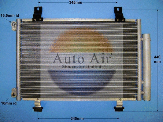 Condenseur, climatisation AUTO AIR GLOUCESTER 16-5266