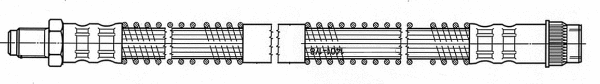 Flexible de frein CEF 512187