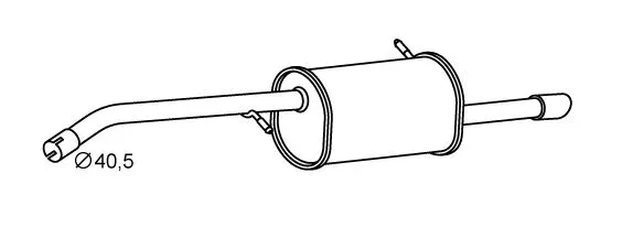 Silencieux arrière VEGAZ GmbH PGS-491