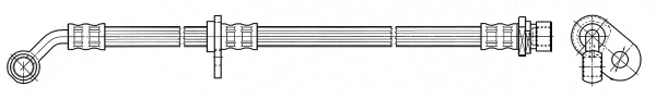 Flexible de frein CEF 512322