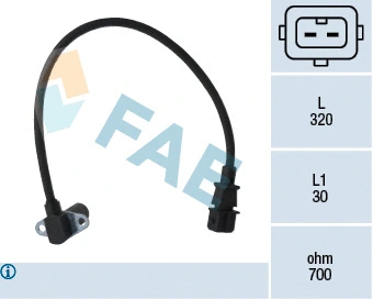Capteur d'angle, vilebrequin FAE 79014