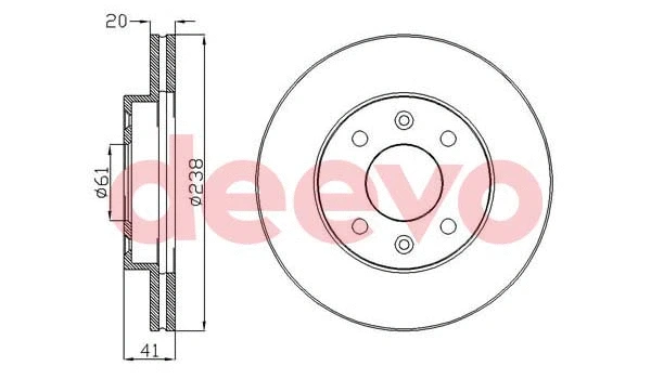 Disque de frein DEEVO BD11260