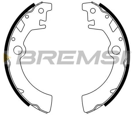 Jeu de mâchoires de frein BREMSI GF0917