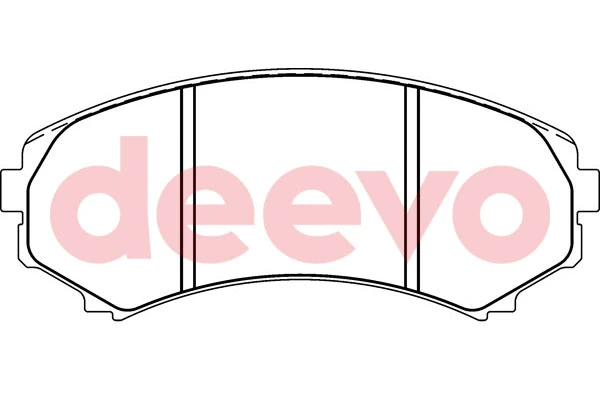 Kit de plaquettes de frein, frein à disque DEEVO BP55520