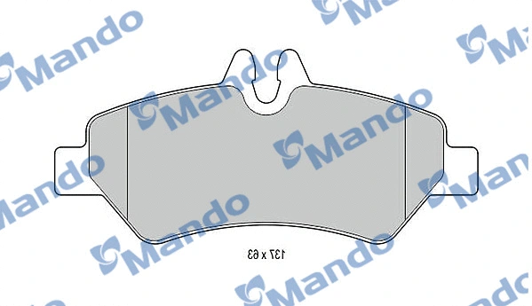Kit de plaquettes de frein, frein à disque MANDO MBF015032