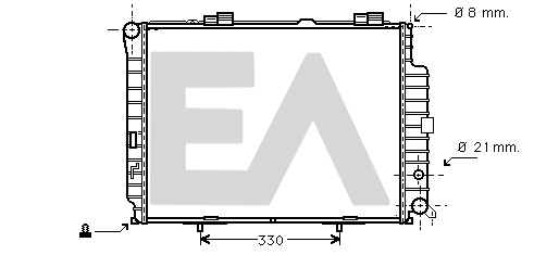 Radiateur, refroidissement du moteur EACLIMA 31R50002