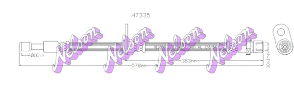 Flexible de frein KAWE H7335