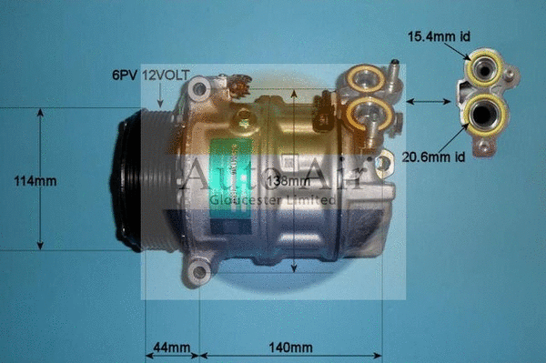 Compresseur, climatisation AUTO AIR GLOUCESTER 14-1050