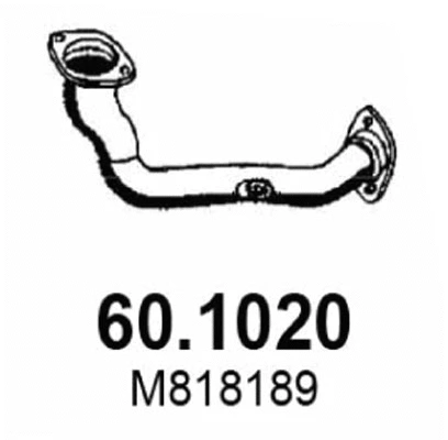 Tuyau d'échappement ASSO 60.1020