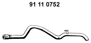 Tuyau d'échappement EBERSPÄCHER 91 11 0752