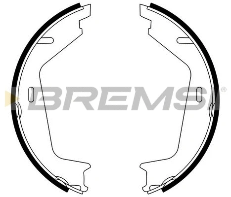 Jeu de mâchoires de frein, frein de stationnement BREMSI GF0608
