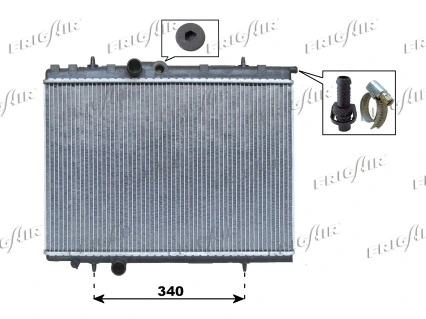 Radiateur, refroidissement du moteur FRIGAIR 0108.3072