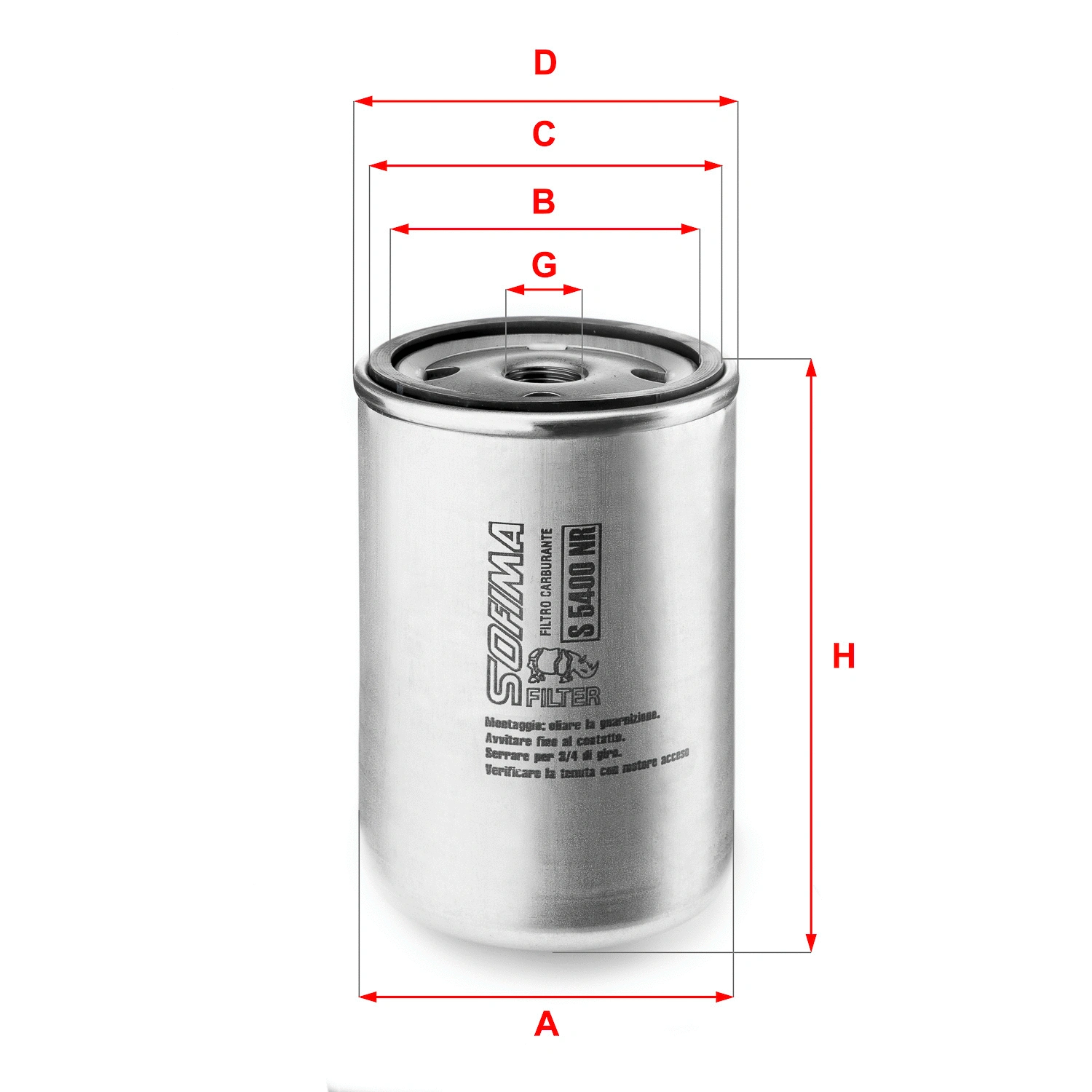 Filtre à carburant SOFIMA S 5400 NR