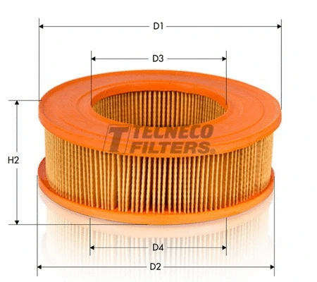 Filtre à air TECNECO FILTERS AR148B