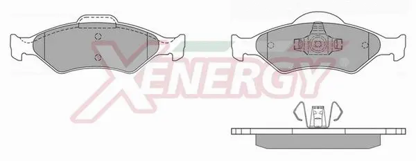 Kit de plaquettes de frein, frein à disque AP XENERGY X40739