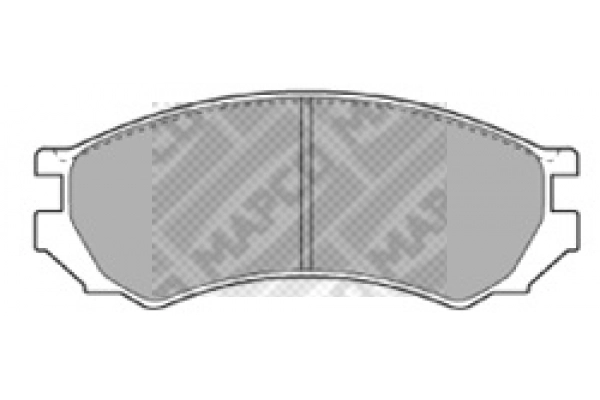 Kit de plaquettes de frein, frein à disque MAPCO 6345