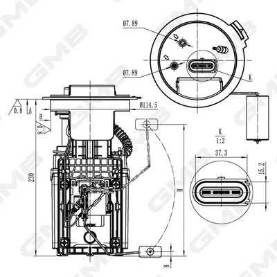 unité d'alimentation de carburant GMB Oceania GFPS-148A