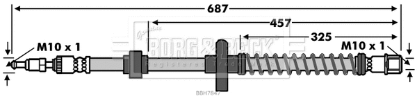 Flexible de frein BORG & BECK BBH7847
