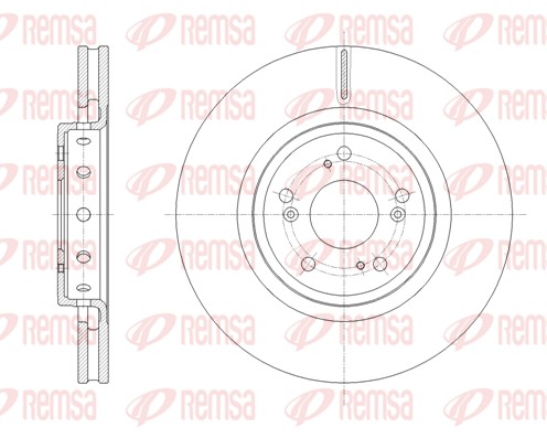 Disque de frein REMSA 61658.10