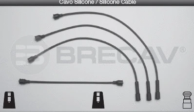 Kit de câbles d'allumage BRECAV 25.505