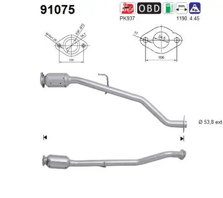 Catalyseur AS 91075