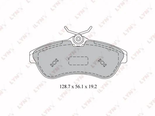 Kit de plaquettes de frein, frein à disque LYNXAUTO BD-2205