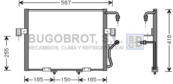 Condenseur, climatisation BUGOBROT 62-KA5011
