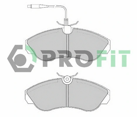 Kit de plaquettes de frein, frein à disque PROFIT 5000-0968