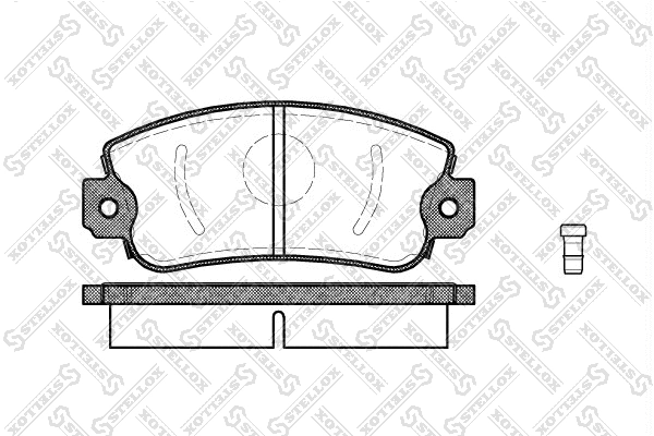 Kit de plaquettes de frein, frein à disque STELLOX 383 002-SX